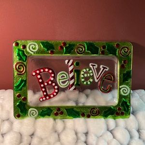 Decorative glass Christmas